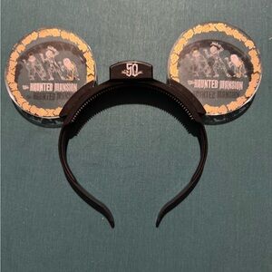 Disney Haunted Mansion Ear Headband - Black and Gold